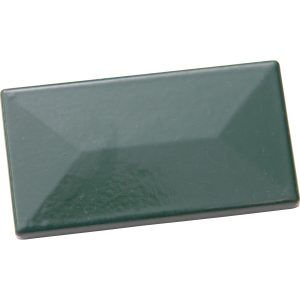 Pfostenkappe Grün für Zaunpfosten mit Abdeckschiene 60 x 40 mm