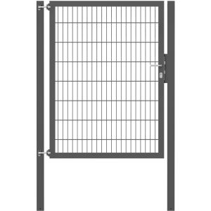 Einzeltor Flexo Plus 125 cm x 160 cm Pfosten 80 cm x 80 cm Anthrazit