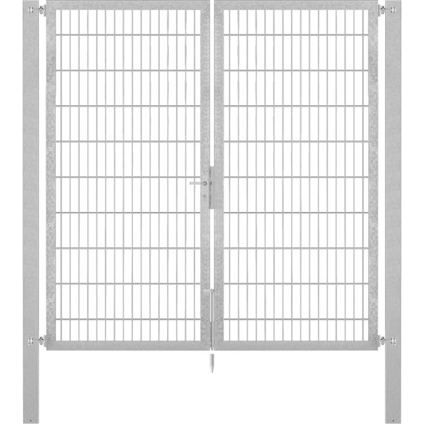 Doppeltor Flexo Plus 200 cm x 200 cm Pfosten 80 cm x 80 cm Feuerverzinkt