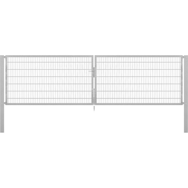 Doppeltor Flexo Plus 500 cm x 140 cm Pfosten 100 cm x 100 cm Feuerverzinkt