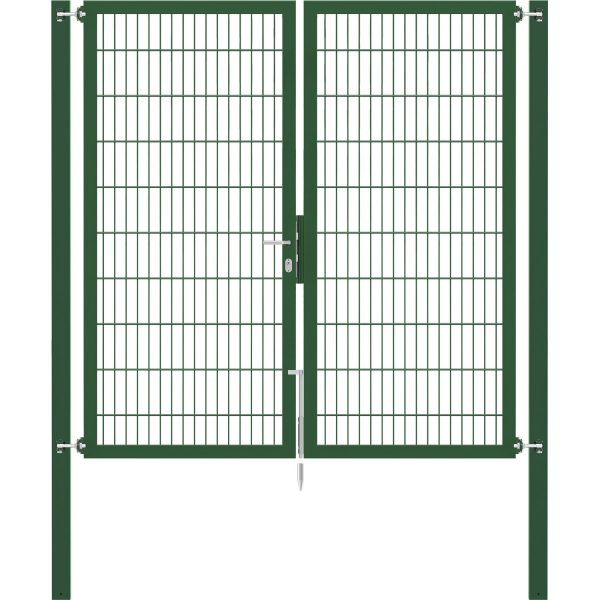 Doppeltor Flexo Plus 200 cm x 200 cm Pfosten 80 cm x 80 cm Grün