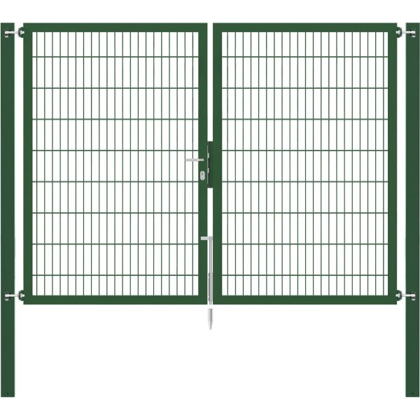 Doppeltor Flexo Plus 250 cm x 180 cm Pfosten 80 cm x 80 cm Grün