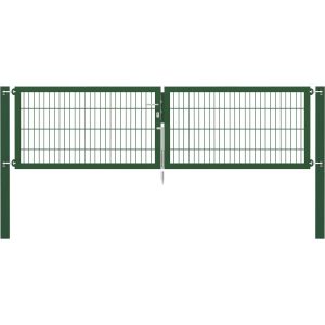 Doppeltor Flexo Plus 300 cm x 80 cm Pfosten 100 cm x 100 cm Grün
