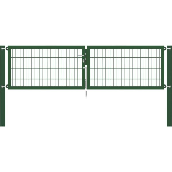 Doppeltor Flexo Plus 300 cm x 80 cm Pfosten 100 cm x 100 cm Grün