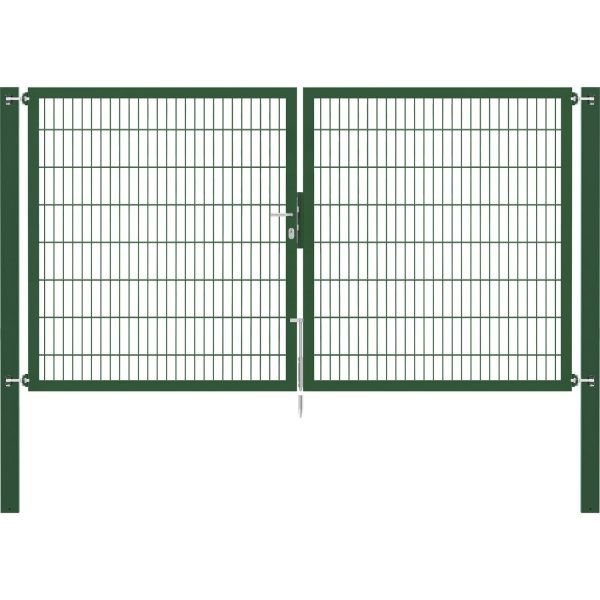Doppeltor Flexo Plus 300 cm x 160 cm Pfosten 100 cm x 100 cm Grün