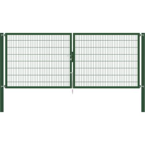 Doppeltor Flexo Plus 400 cm x 160 cm Pfosten 100 cm x 100 cm Grün