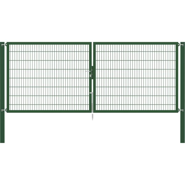 Doppeltor Flexo Plus 400 cm x 160 cm Pfosten 100 cm x 100 cm Grün