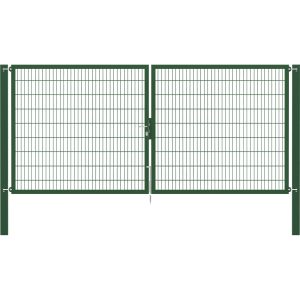 Doppeltor Flexo Plus 400 cm x 180 cm Pfosten 100 cm x 100 cm Grün