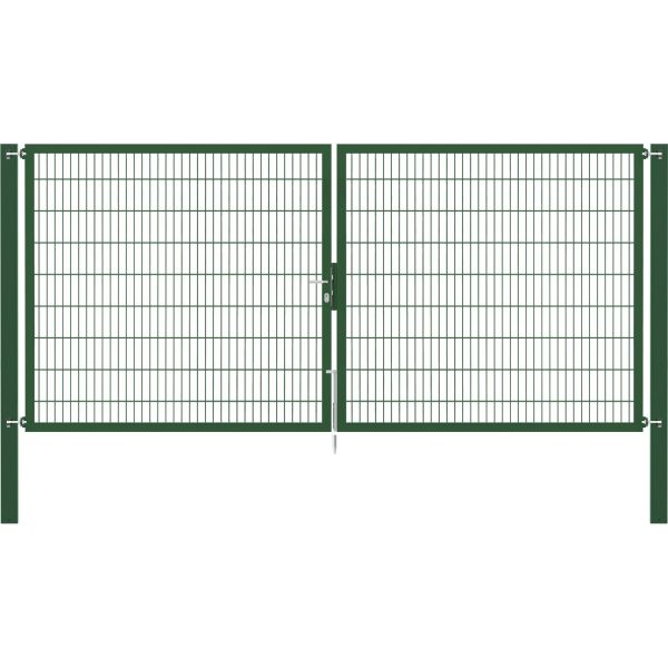 Doppeltor Flexo Plus 400 cm x 180 cm Pfosten 100 cm x 100 cm Grün
