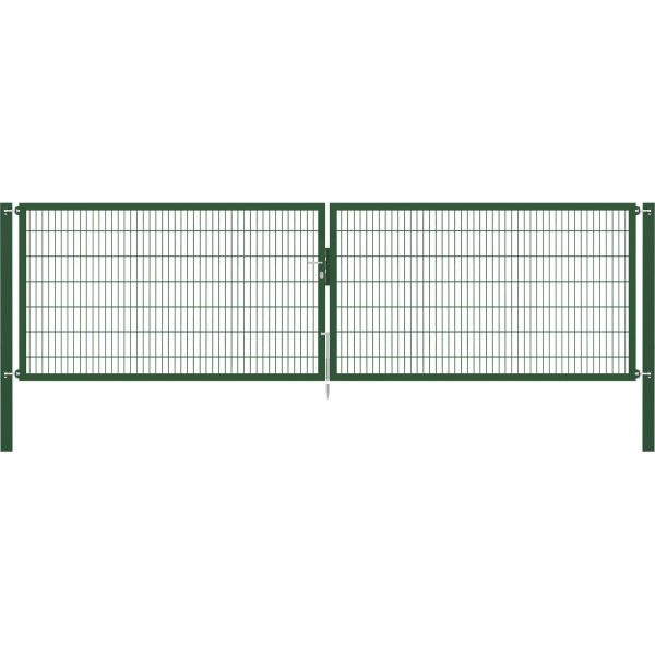 Doppeltor Flexo Plus 500 cm x 140 cm Pfosten 100 cm x 100 cm Grün