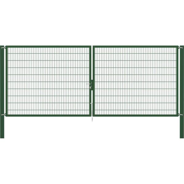 Doppeltor Flexo Plus 500 cm x 200 cm Pfosten 100 cm x 100 cm Grün