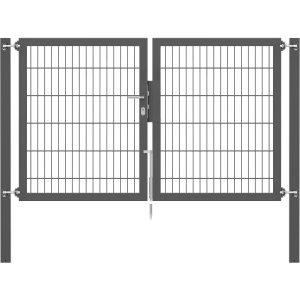 Doppeltor Flexo Plus 200 cm x 120 cm Pfosten 80 cm x 80 cm Anthrazit
