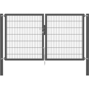 Doppeltor Flexo Plus 250 cm x 140 cm Pfosten 80 cm x 80 cm Anthrazit