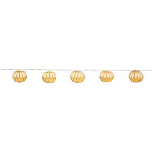 LED-Lichterkette Papierblumen Weiß 10 LEDs Warmweiß Transparentes Kabel 1