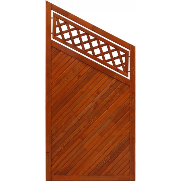 Andrewex Sichtschutzzaun Toulon 180/135 cm x 90 cm Teak FSC®