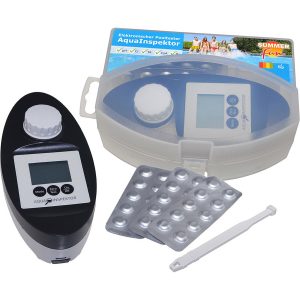 Summer Fun Elektronisches Profi-Wasser-Messgerät Aqua Inspector Chlor/pH Koffer