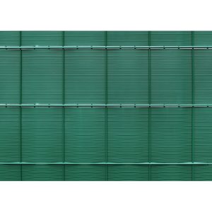 PVC-Sichtschutzstreifen Grün profiliert 24 cm x 201