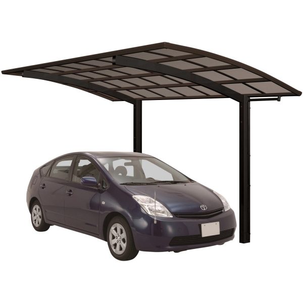 Ximax Alu Einzelcarport Portoforte Typ 60 Schwarz 270 x 556 cm Sonderfertigung