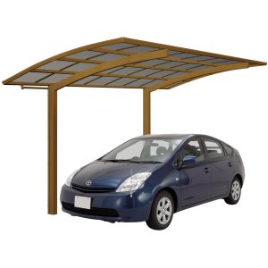 Ximax Alu Einzelcarport Portoforte Typ 60 Bronze XS 241 x 495 cm Sonderfertigung