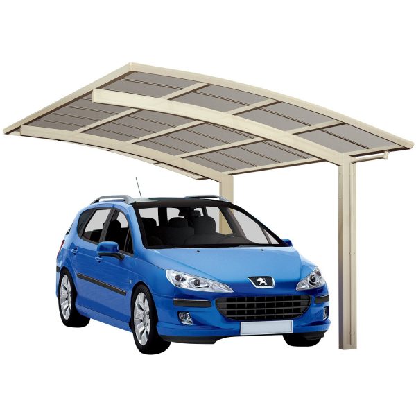 Ximax Alu Carport Portoforte Typ 60 Edelstahl-Look XL 301x556 cm Sonderfertigung