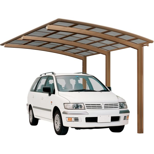 Ximax Alu Einzelcarport Portoforte Typ 110 Bronze 270 x 495 cm Sonderfertigung