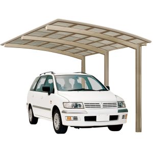 Ximax Alu Carport Portoforte Typ 110 Edelstahl-Look XL 301x495cm Sonderfertigung