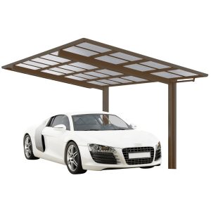 Ximax Alu Einzelcarport Linea Typ 60 Bronze 273 x 556 cm Sonderfertigung