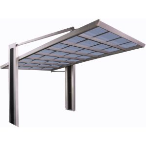 Ximax Carport My-Port Typ 2450 Typ 60 Edelstahl-Look 243 x 503cm Sonderfertigung