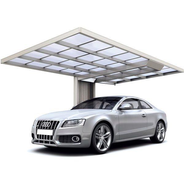 Ximax Einzelcarport Neo Aluminium Edelstahl-Look 245