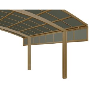 Ximax Carport Seitenwand 1 Modul 50 cm Bronze Sonderfertigung