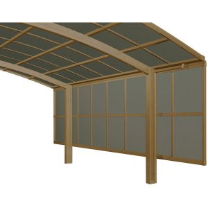 Ximax Carport Seitenwand 2 Module 150 cm Bronze Sonderfertigung