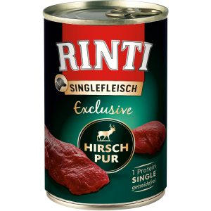 Rinti Hunde-Nassfutter Singlefleisch Exclusive Hirsch 400 g