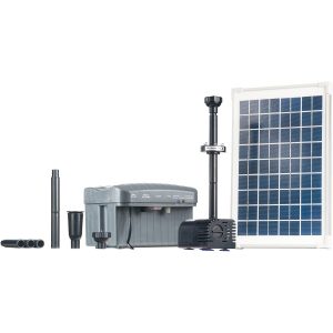 Heissner Solar-Teichpumpen-Set 750 l/h mit LED