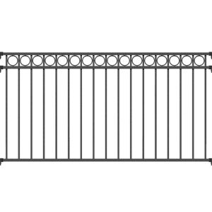 Metallzaun Zaunfeld Circle Anthrazit 100 cm x 200 cm