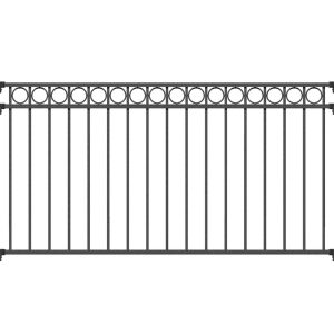 Metallzaun Zaunfeld Circle Anthrazit 100 cm x 200 cm