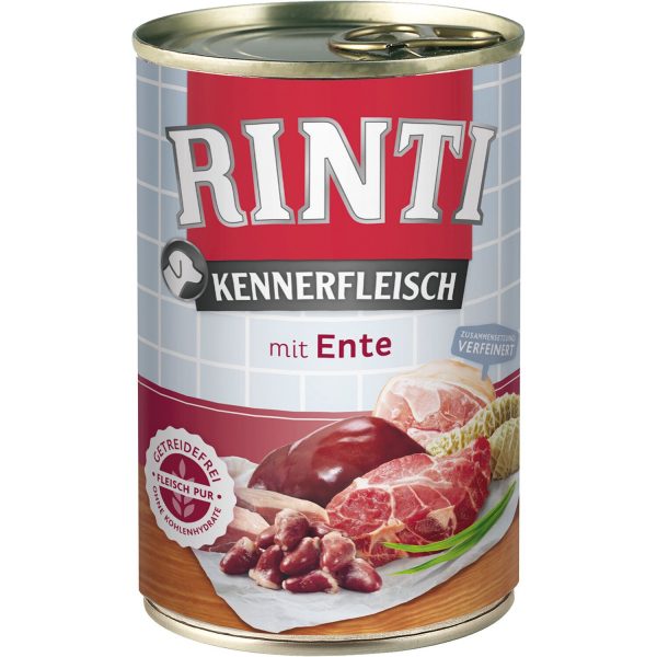 Rinti Hunde-Nassfutter Kennerfleisch Ente 400 g