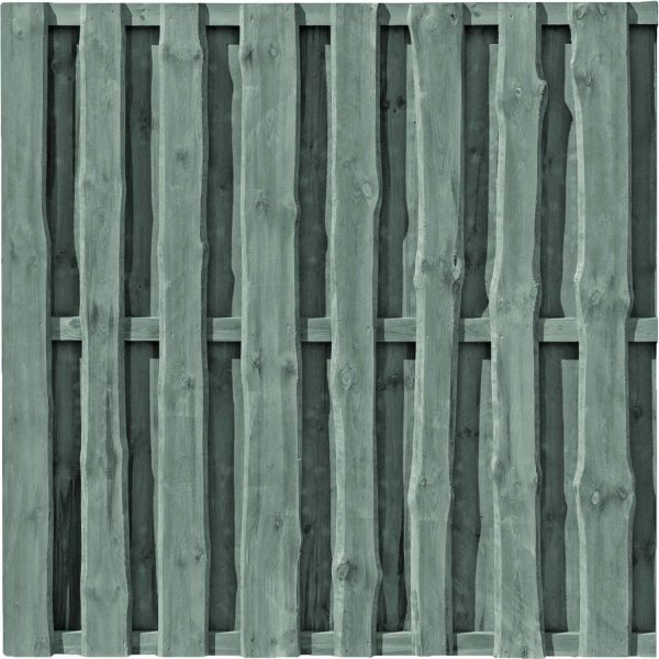 T&J Sichtschutzzaun-Element Falster Grau Kesseldruckimprägniert 180 cm x 180 cm