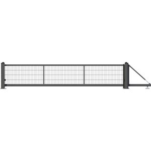 GAH Alberts Schiebetor Lektor Freitragend DS-GM 500 x 120 cm Anthrazit