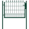 RoTaPlastes Gartentor 1 Flügel Lilie Grün 120 cm x 100 cm