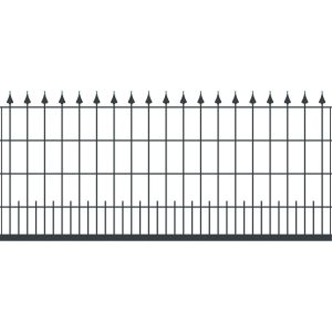 RoTaPlastes Zaunelement Lilie Anthrazit 200 cm x 80 cm