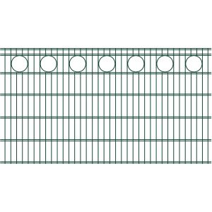 RoTaPlastes Zaunelement DSM Ring Dekor Grün 200 cm x 83 cm