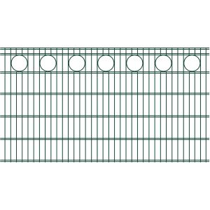 RoTaPlastes Zaunelement DSM Ring Dekor Grün 200 cm x 83 cm