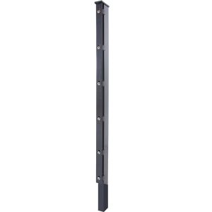 RoTaPlastes Pfosten DSM m. Abdeckprofil Anthrazit 140 cm x 6 cm x 4 cm