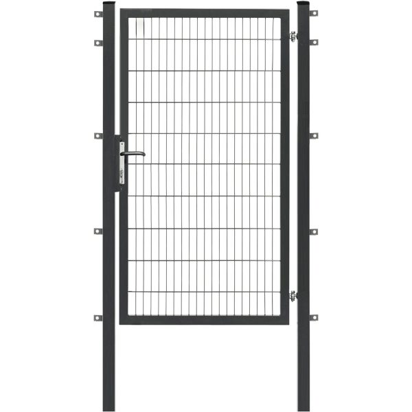 Floraworld Einzeltor Premium Doppelstabmattenfüllung Anthrazit 200 cm x 120 cm