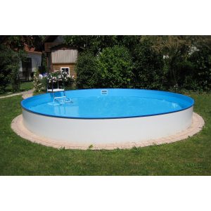 Summer Fun Stahlwand Pool-Set BERMUDA Halbhoch-Einbaub. Ø 600 x 120cm
