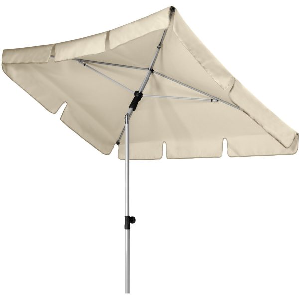 Doppler Marktschirm Active Paragon 120 cm x 180 cm Natur mit Hebelmechanik