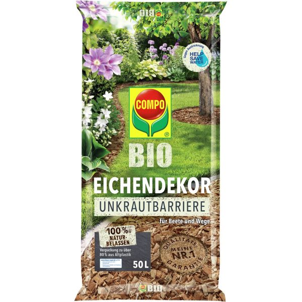 Compo Bio Eichendekor + Unkrautbarriere 50 l