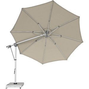 Doppler Marktschirm Expert Ø 350 cm Sand mit Kurbelmechanik