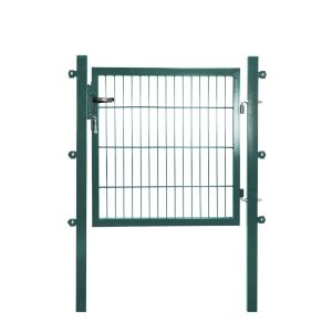 Solid Einzeltor Stahl Grün mit Füllung für Stabmatte 100 cm x 100 cm