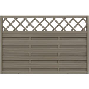 Andrewex Sichtschutzzaun-Element Country Grau lasiert 120 cm x 180 cm FSC®